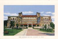 University of Texas at Austin. Mary E. Gearing Hall (Austin, Tex.): exterior view of south entrance