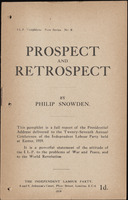 Prospect and Retrospect